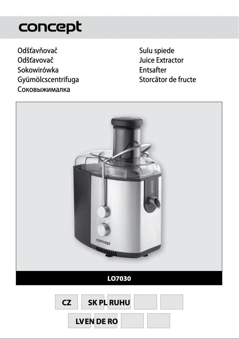 Image de la première page du manuel de l'appareil LO-7030