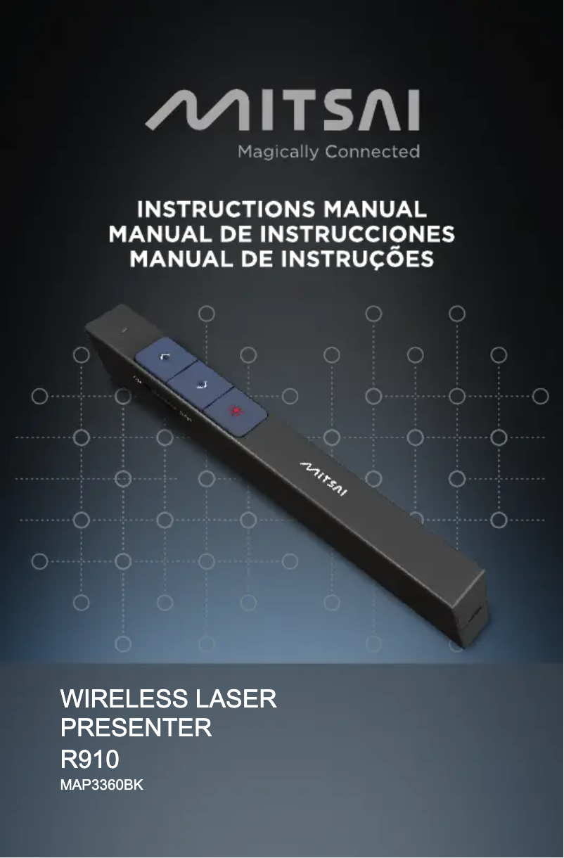 Page n°1 - Manuel utilisateur Mitsai R910