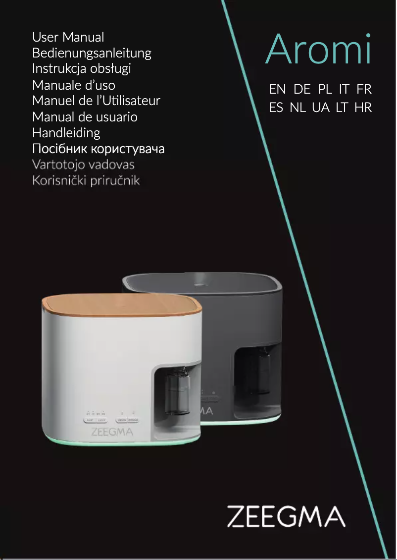 Page n°1 - Manuel utilisateur Zeegma Aromi