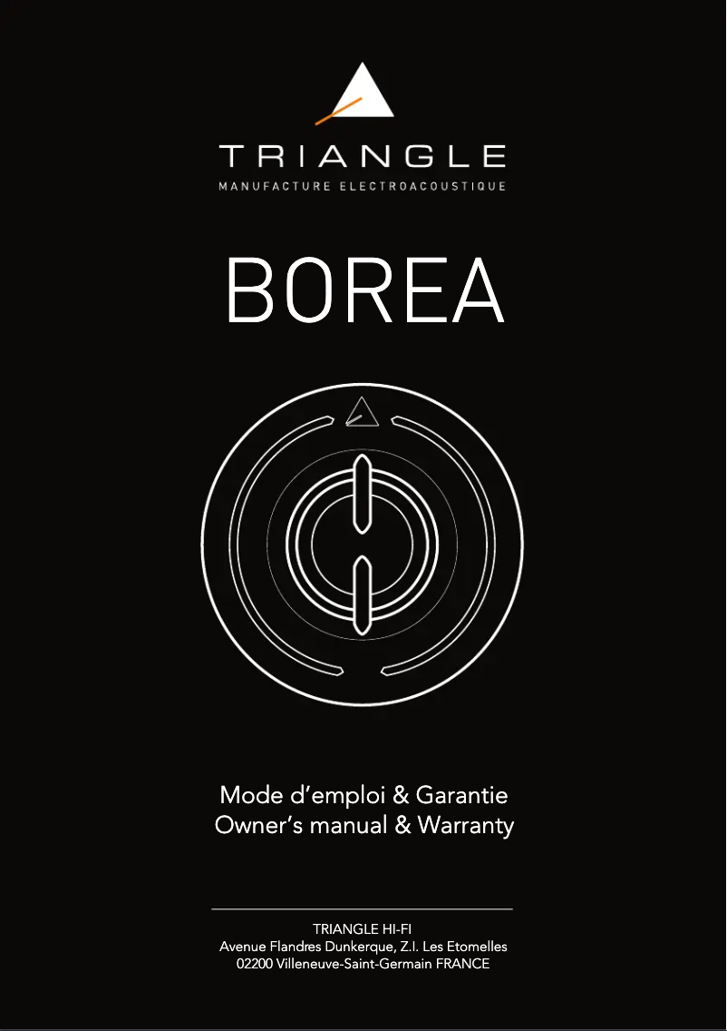 Image de la première page du manuel de l'appareil Borea BR10