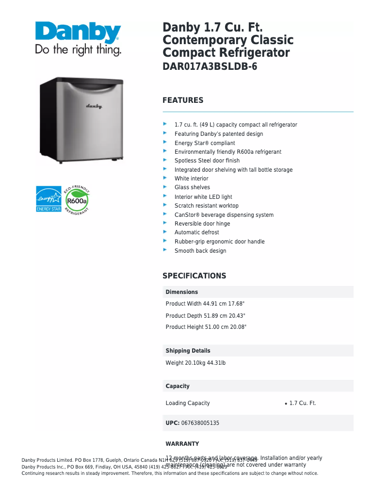 Image de la première page du manuel de l'appareil DAR017A3BSLDB-6