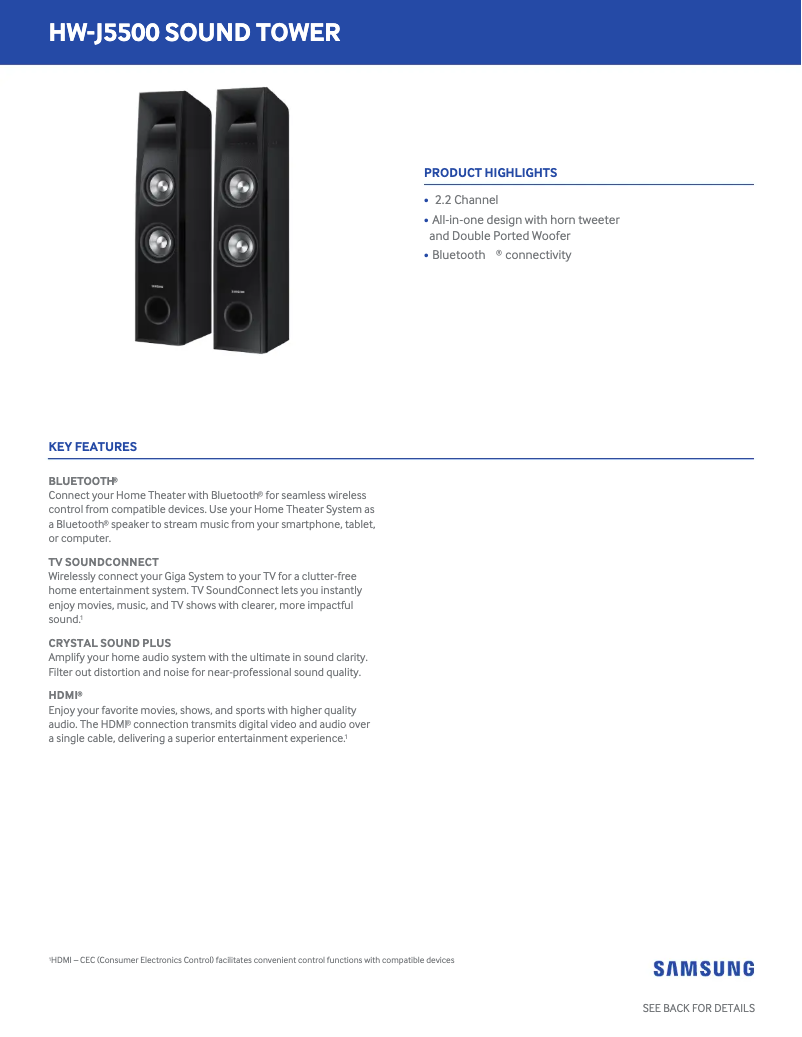 Image de la première page du manuel de l'appareil TW-J5500