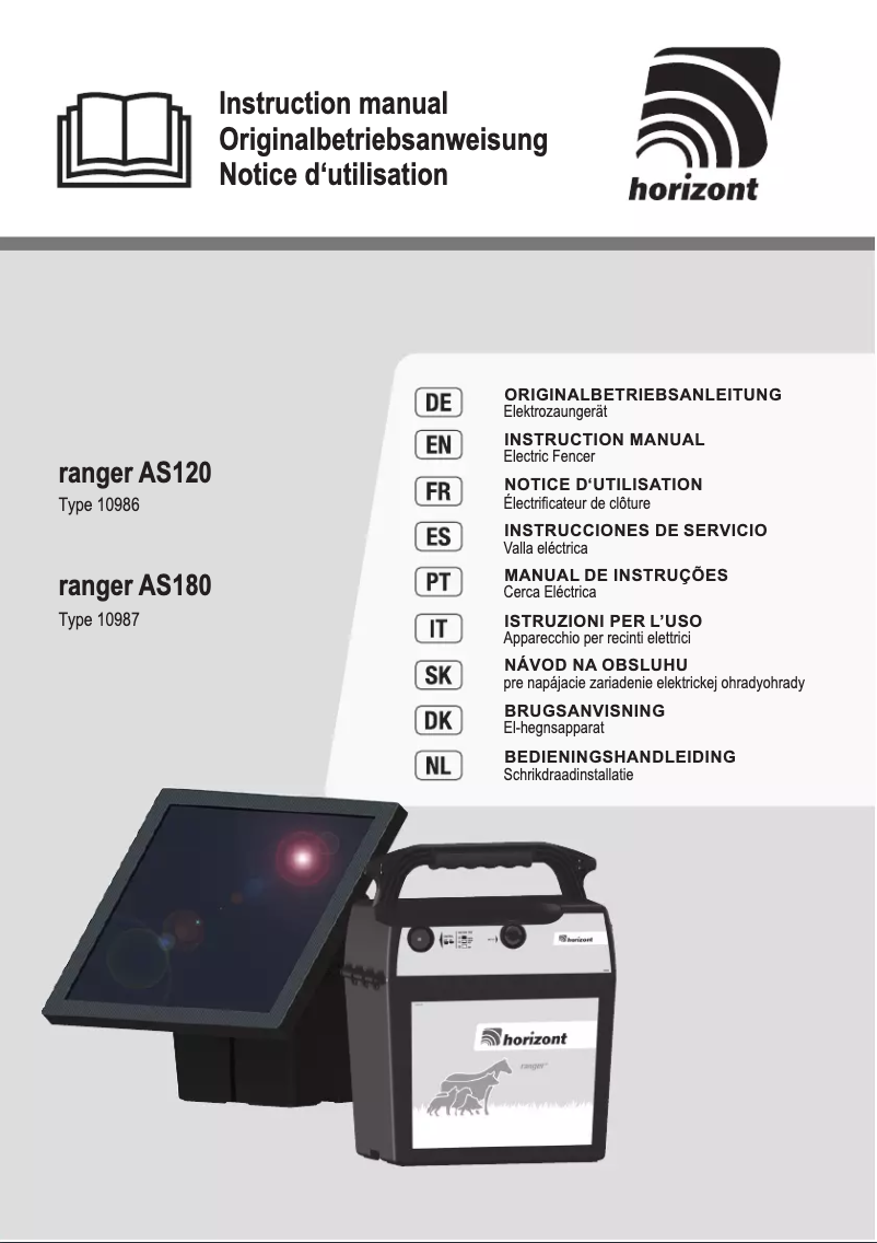 Page n°1 - Manuel utilisateur Horizont AS120