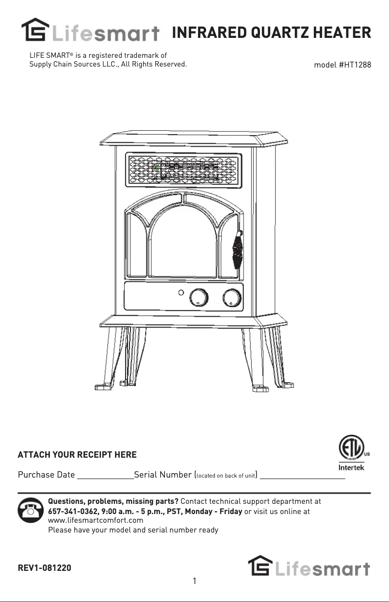Image de la première page du manuel de l'appareil HT1288