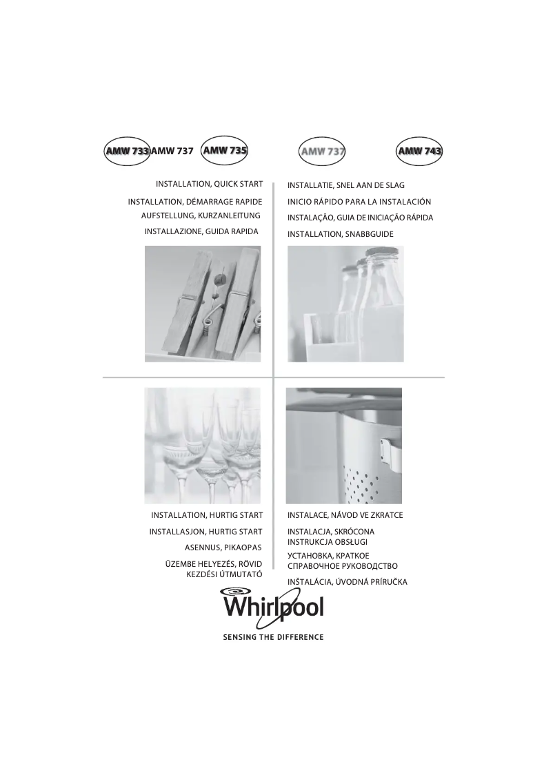 Page n°1 - Manuel utilisateur Whirlpool AMW 733