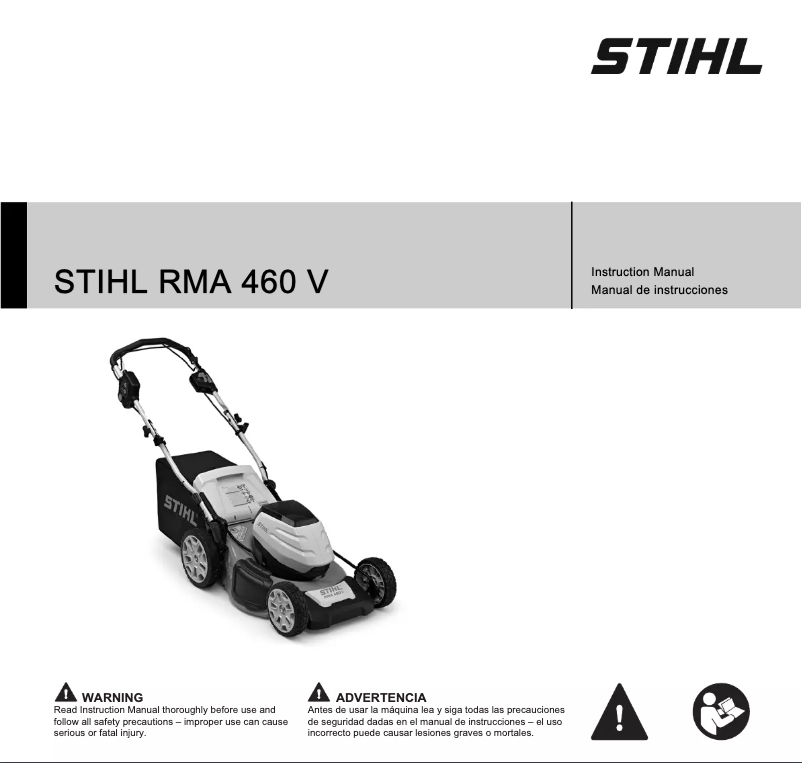 Page 1 de la notice Manuel utilisateur Stihl RMA 460 V