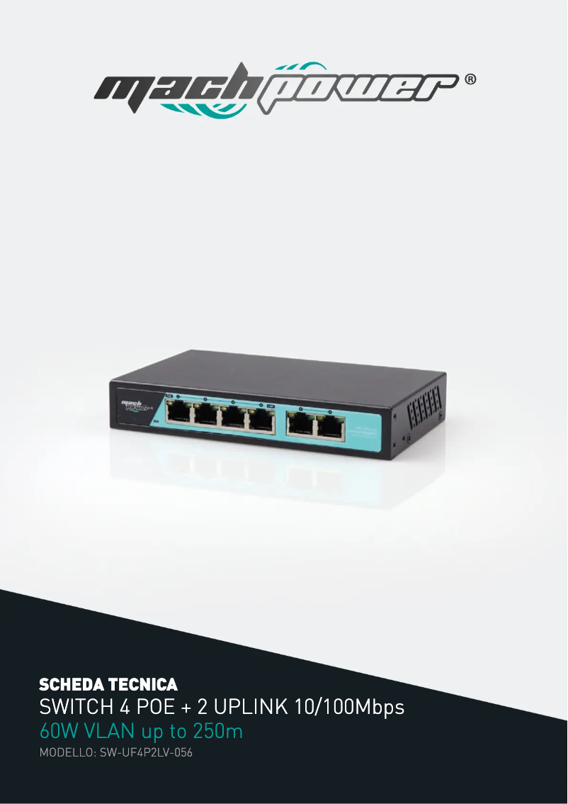 Image de la première page du manuel de l'appareil SW-UF4P2LV-056