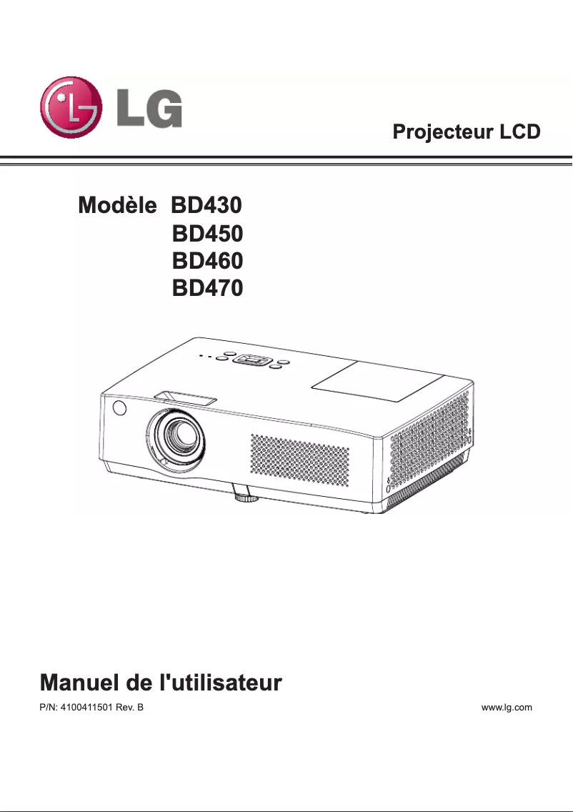 Página 1 del manual Manual de usuario LG BD460