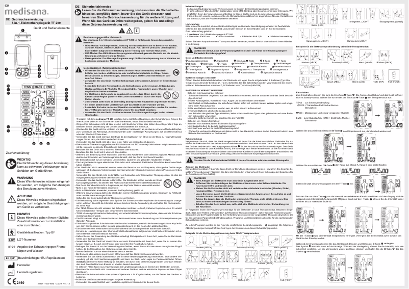 Image de la première page du manuel de l'appareil TT 200