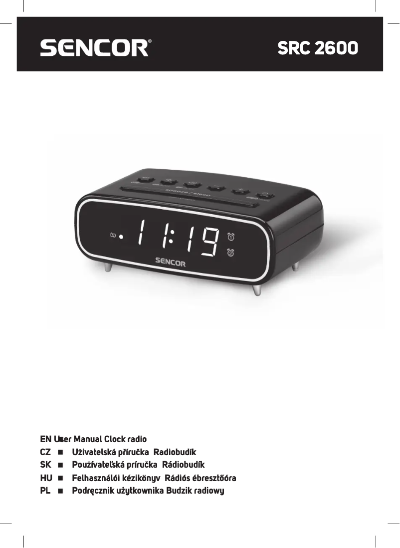 Page 1 de la notice Manuel utilisateur Sencor SRC 2600