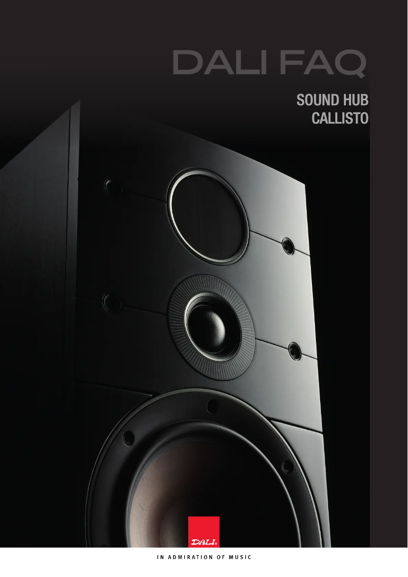 Page 1 de la notice FAQ Dali Callisto 6 C