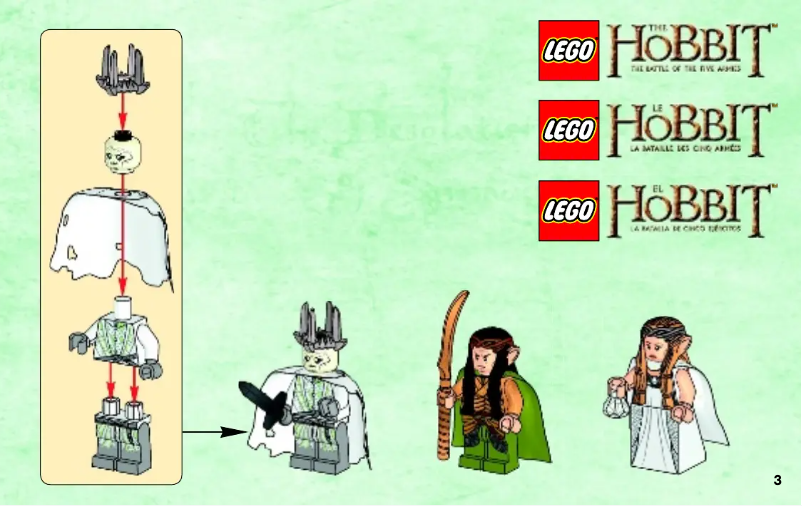 Page 1 de la notice Manuel utilisateur Lego Lord Of The Rings 79015