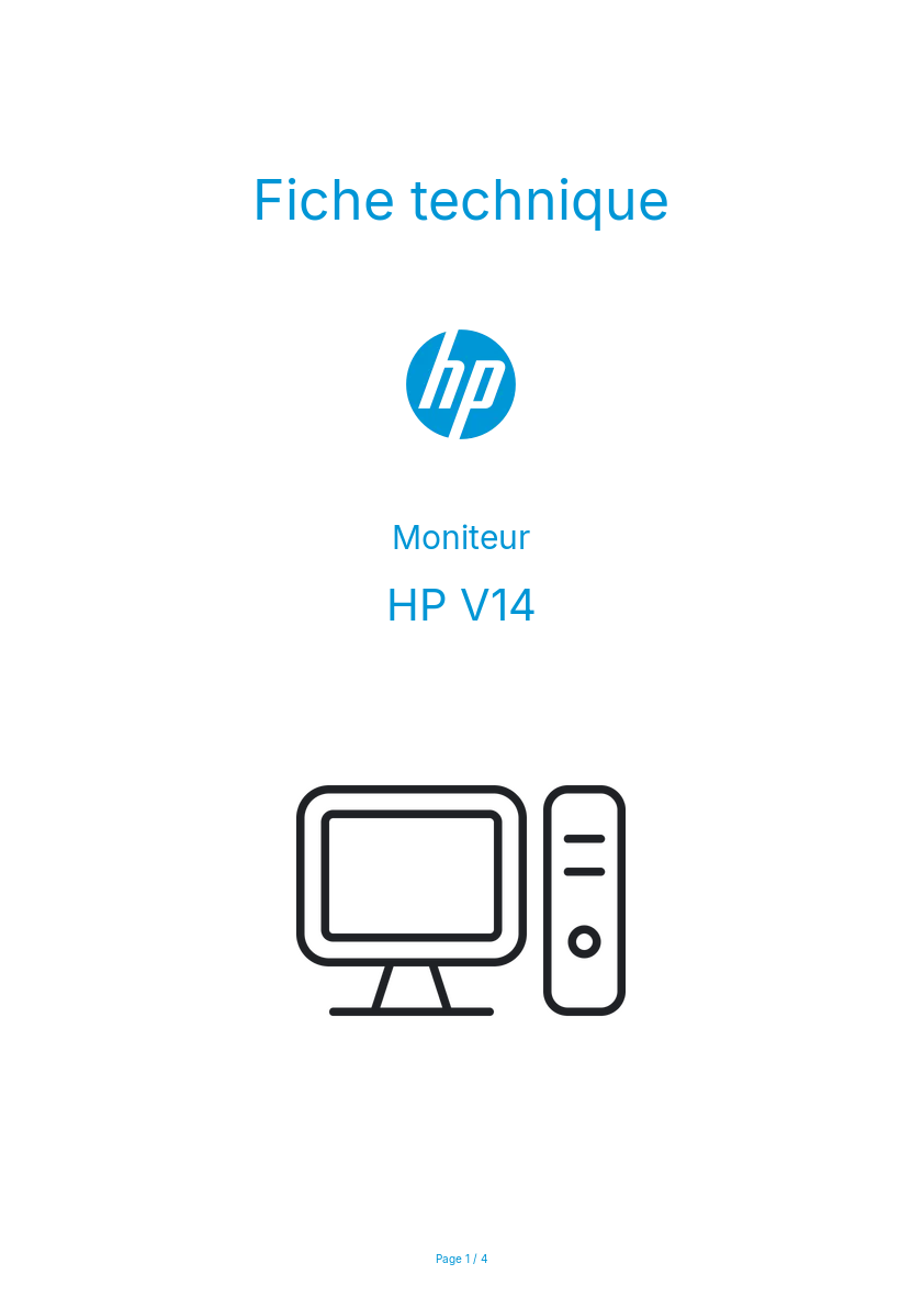Image de la première page du manuel de l'appareil V14