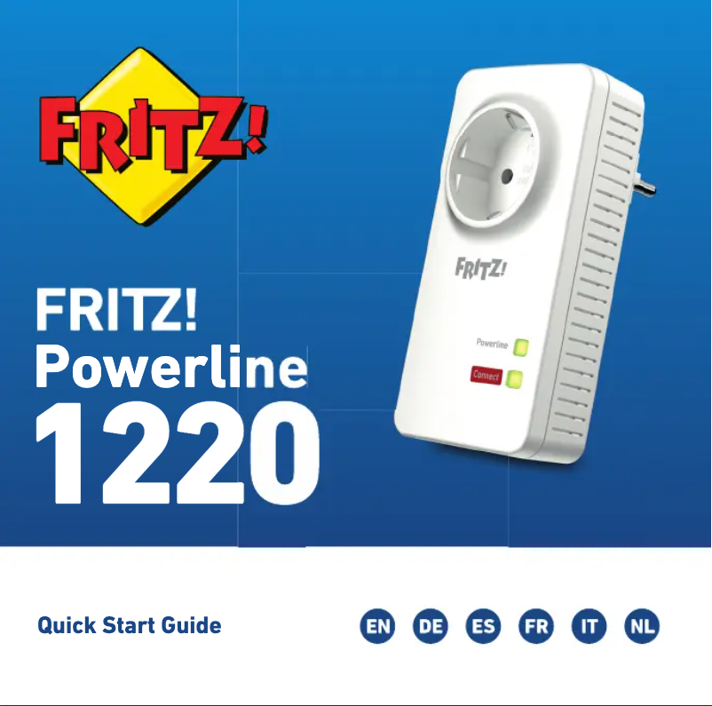 Page 1 de la notice Manuel utilisateur AVM FRITZ!Powerline 1220