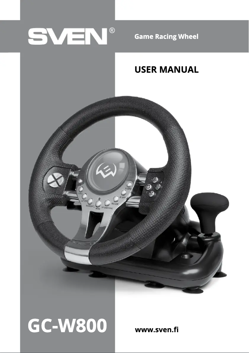 Page 1 de la notice Manuel utilisateur Sven GC-W800