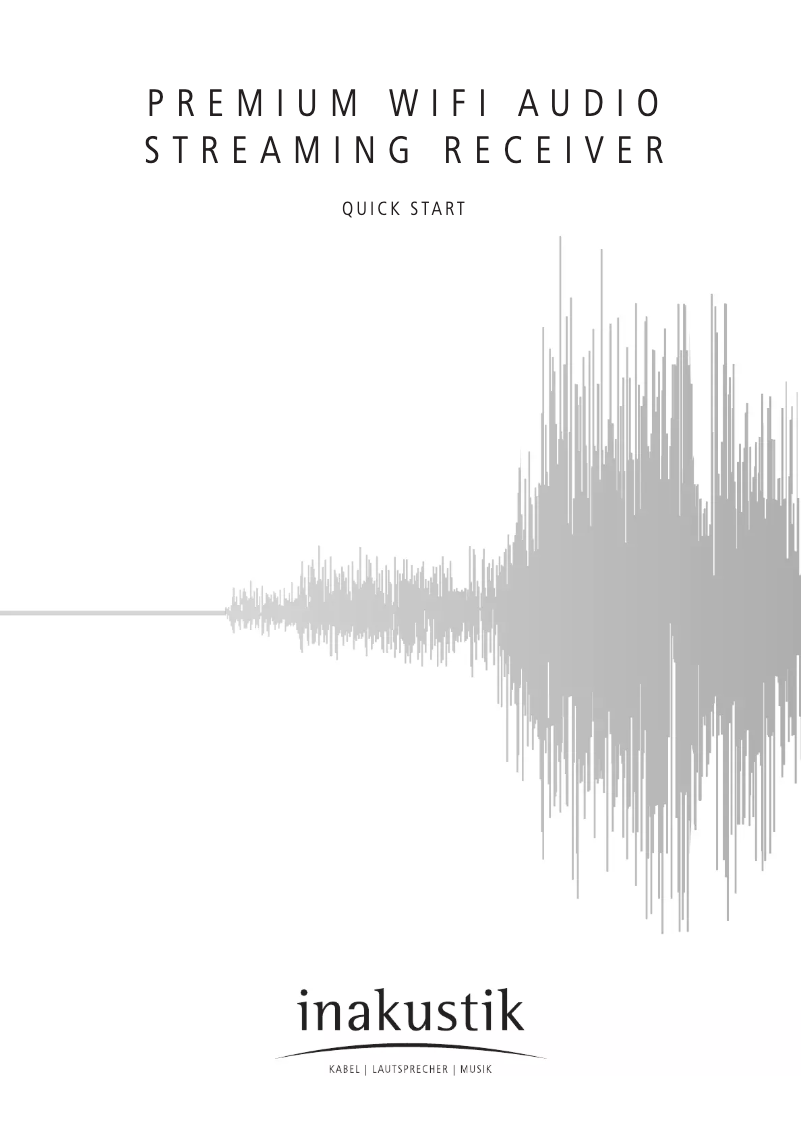 Page 1 de la notice Manuel utilisateur In-akustik Streaming Mediaplayer Premium