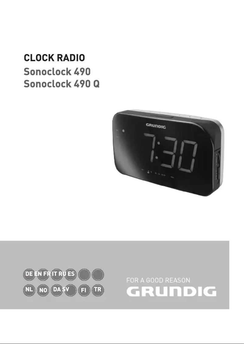 Page 1 de la notice Manuel utilisateur Grundig Sonoclock 490 Q