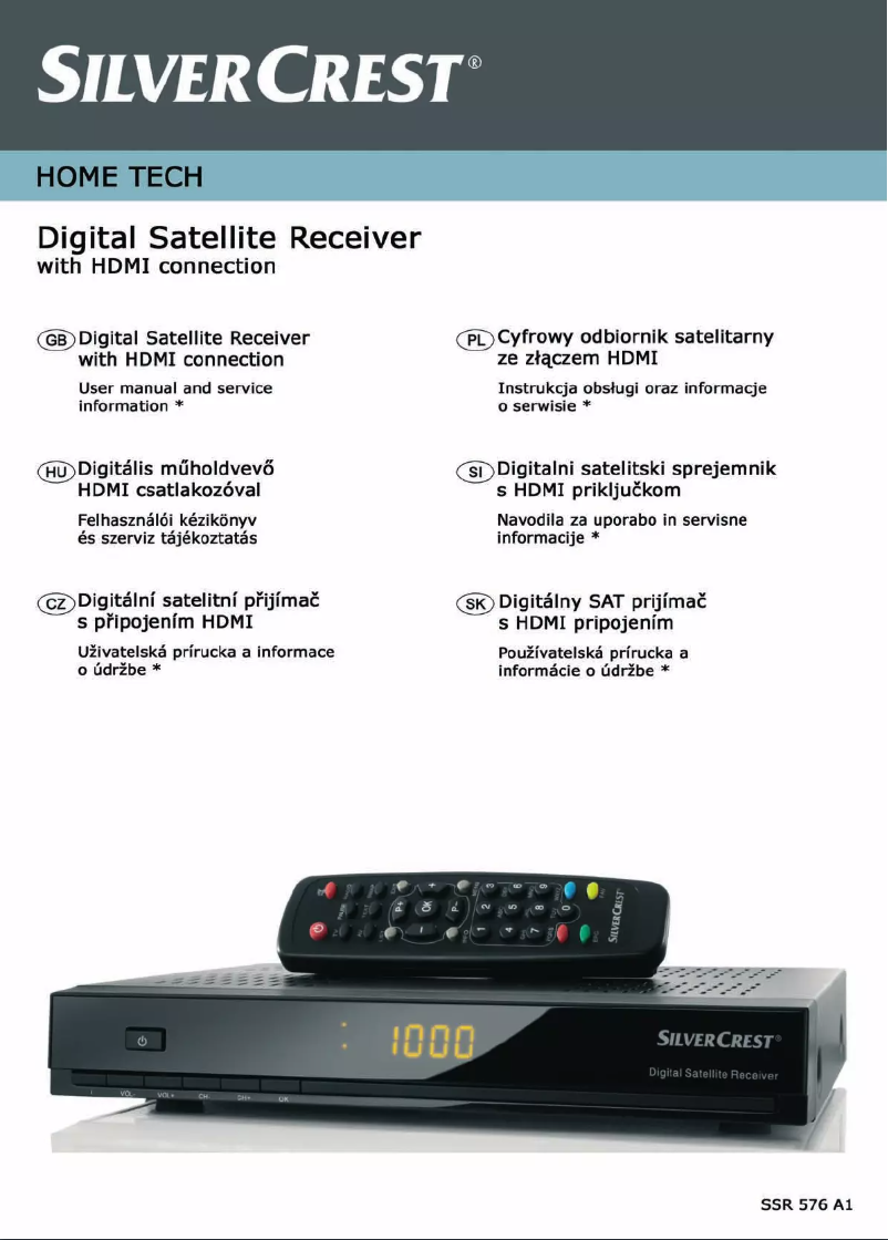 Image de la première page du manuel de l'appareil SSR 576 A1
