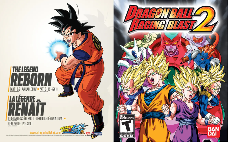 Page 1 de la notice Manuel utilisateur Sony Dragon Ball Z - Rading Blast 2 (PS3)