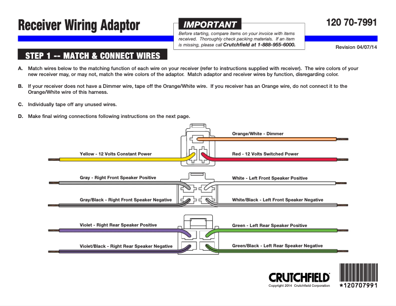 Page n°1 - Manuel utilisateur Metra 70-7991