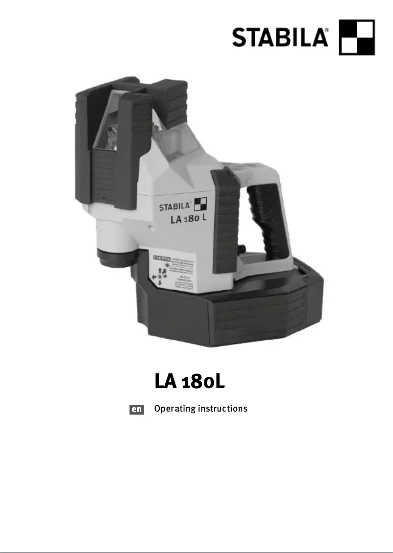 Page n°1 - Manuel utilisateur Stabila LA 180 L