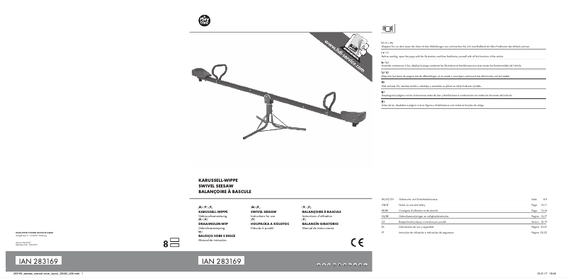 Page 1 de la notice Manuel utilisateur Playtive IAN 283169