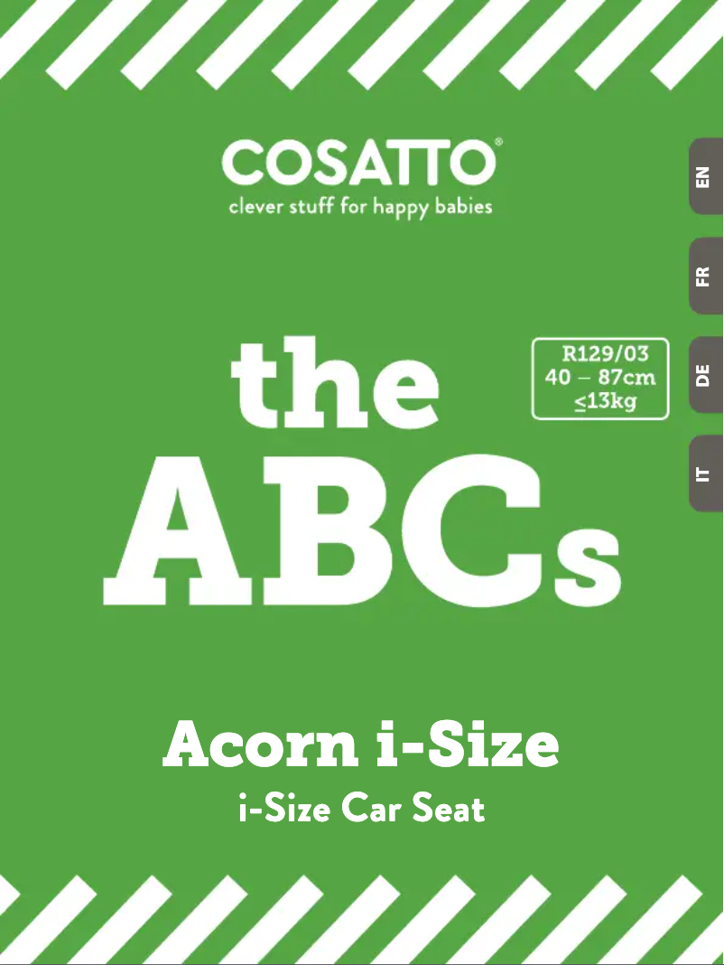 Page 1 de la notice Manuel utilisateur Cosatto Acorn i-Size