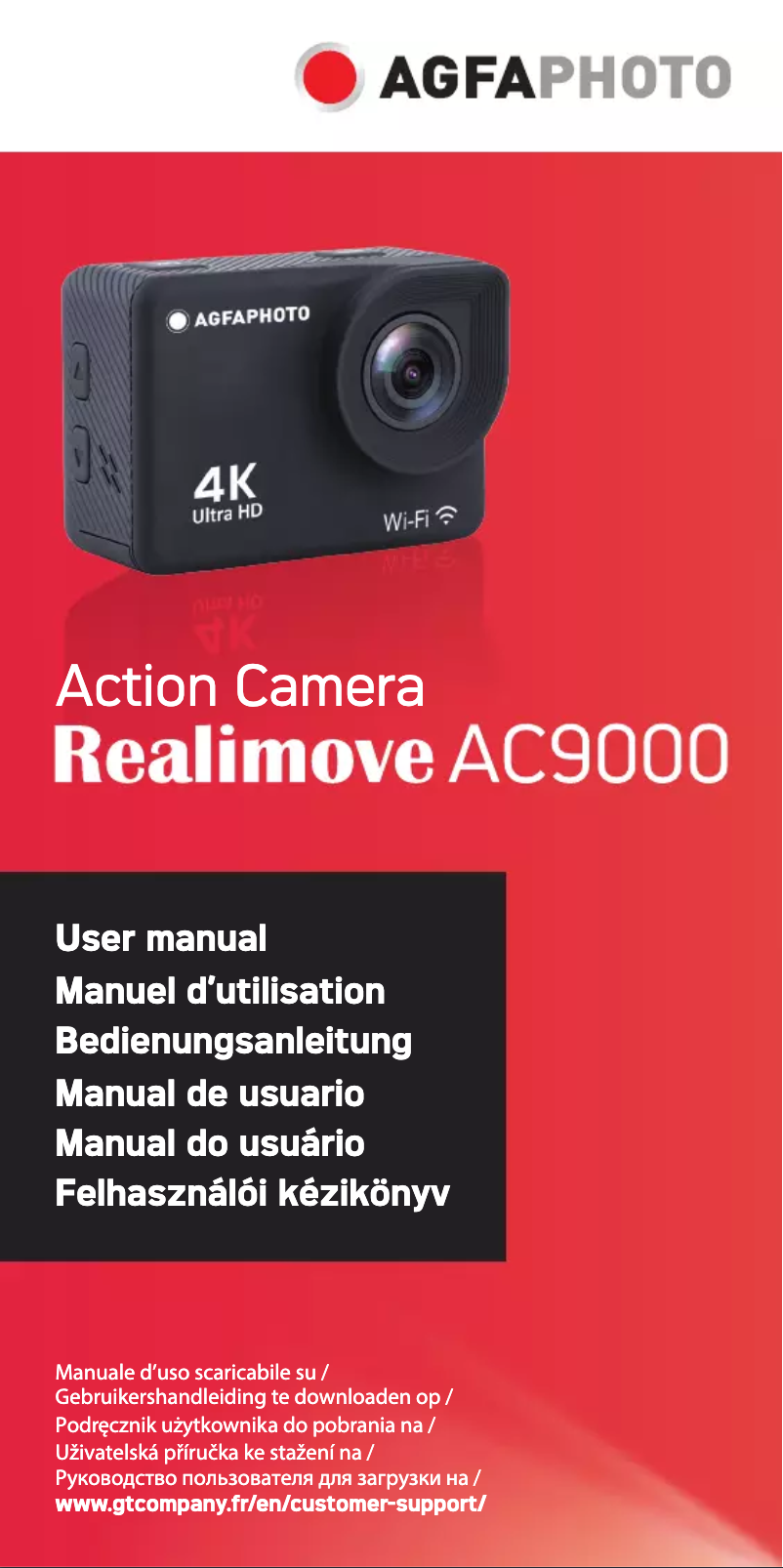 Page 1 de la notice Manuel utilisateur Agfa Realimove AC9000