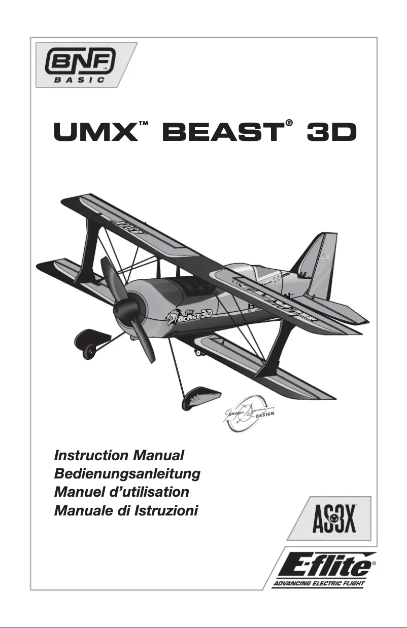 Image de la première page du manuel de l'appareil UMX Beast 3D BNF