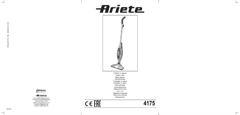Page 1 de la notice Manuel utilisateur Ariete 4175
