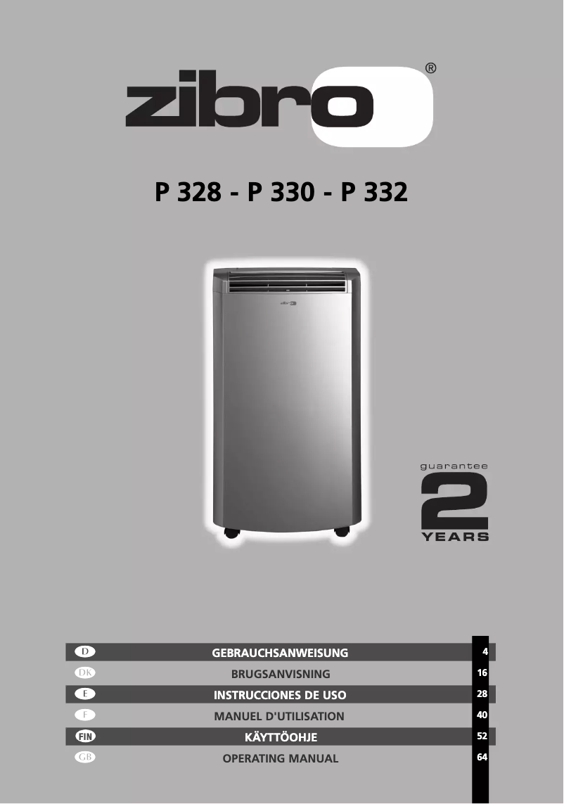 Image de la première page du manuel de l'appareil P 330