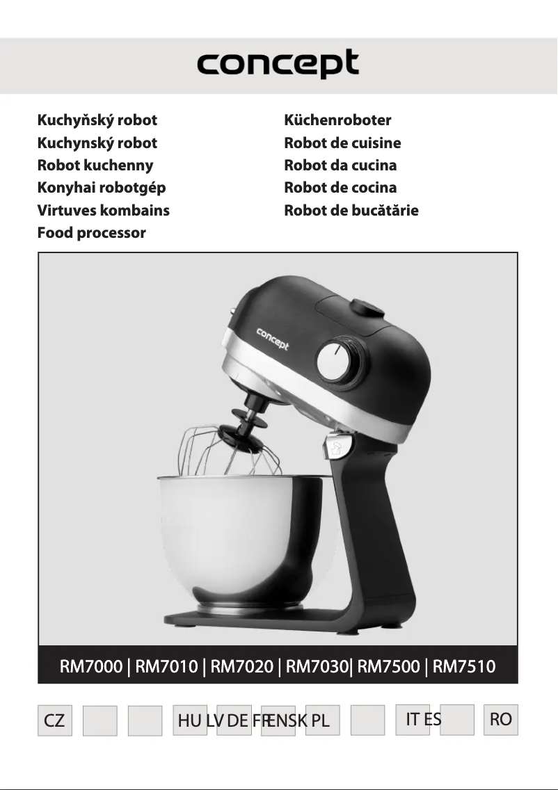 Image de la première page du manuel de l'appareil RM7500