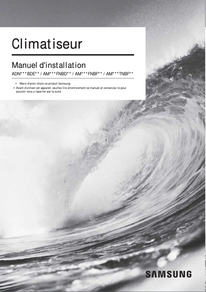 Page 1 de la notice Manuel utilisateur Samsung AM160FNBFGB