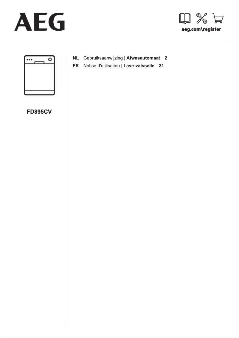 Page 1 de la notice Manuel utilisateur AEG FD895CV