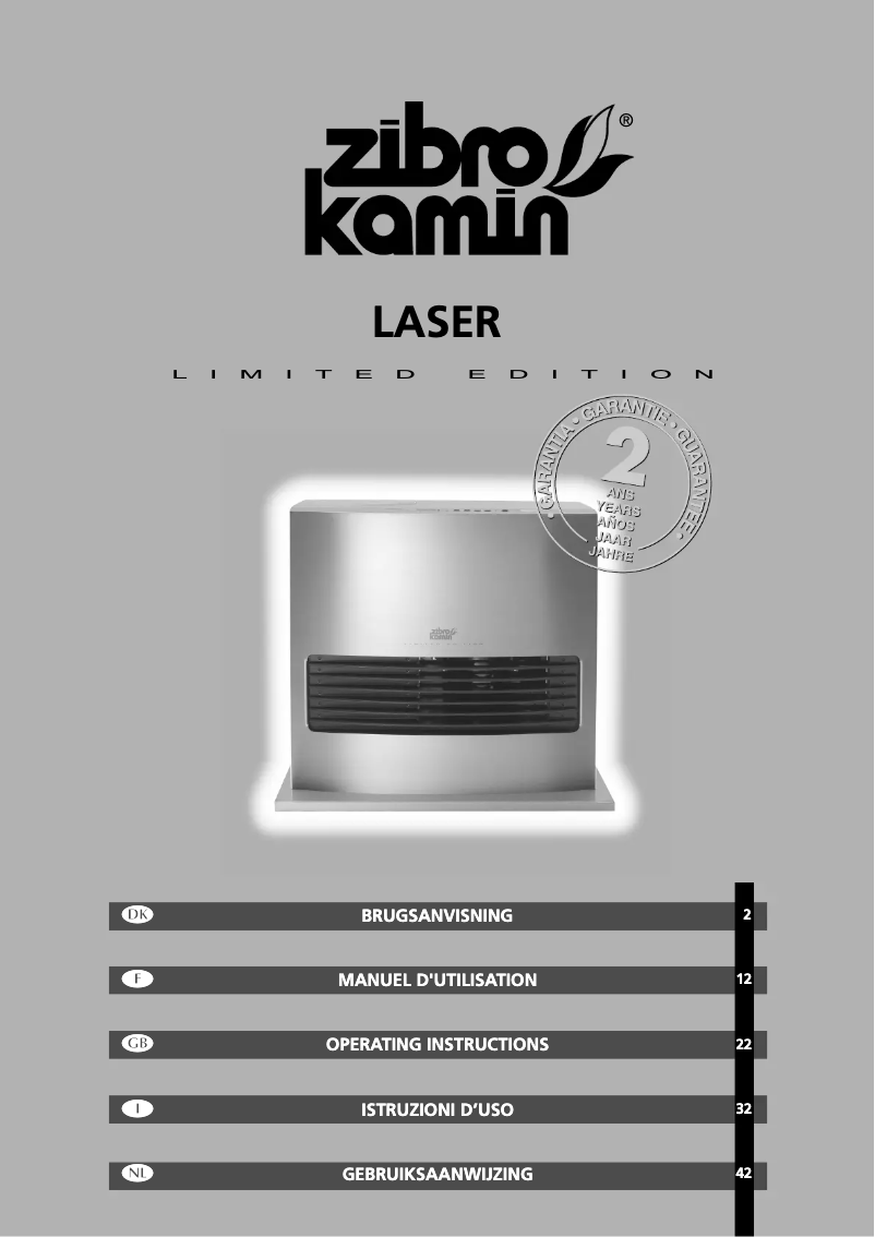 Page n°1 - Manuel utilisateur Zibro Kamin Laser