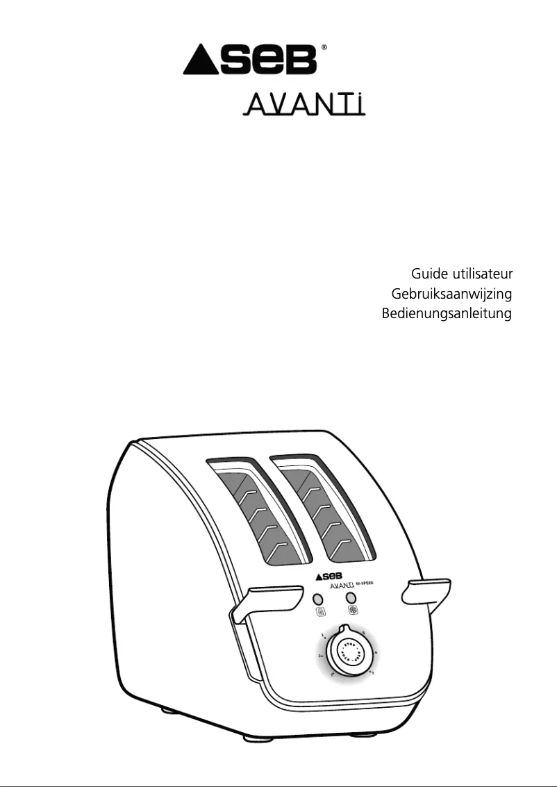 Page 1 de la notice Manuel utilisateur SEB Avanti Hi-Speed
