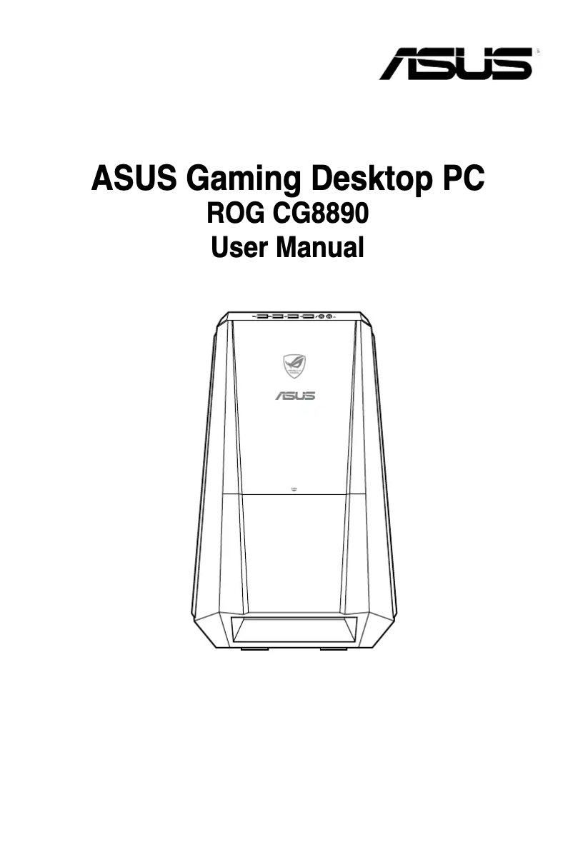 Page n°1 - Manuel utilisateur Asus Rog Tytan CG8890