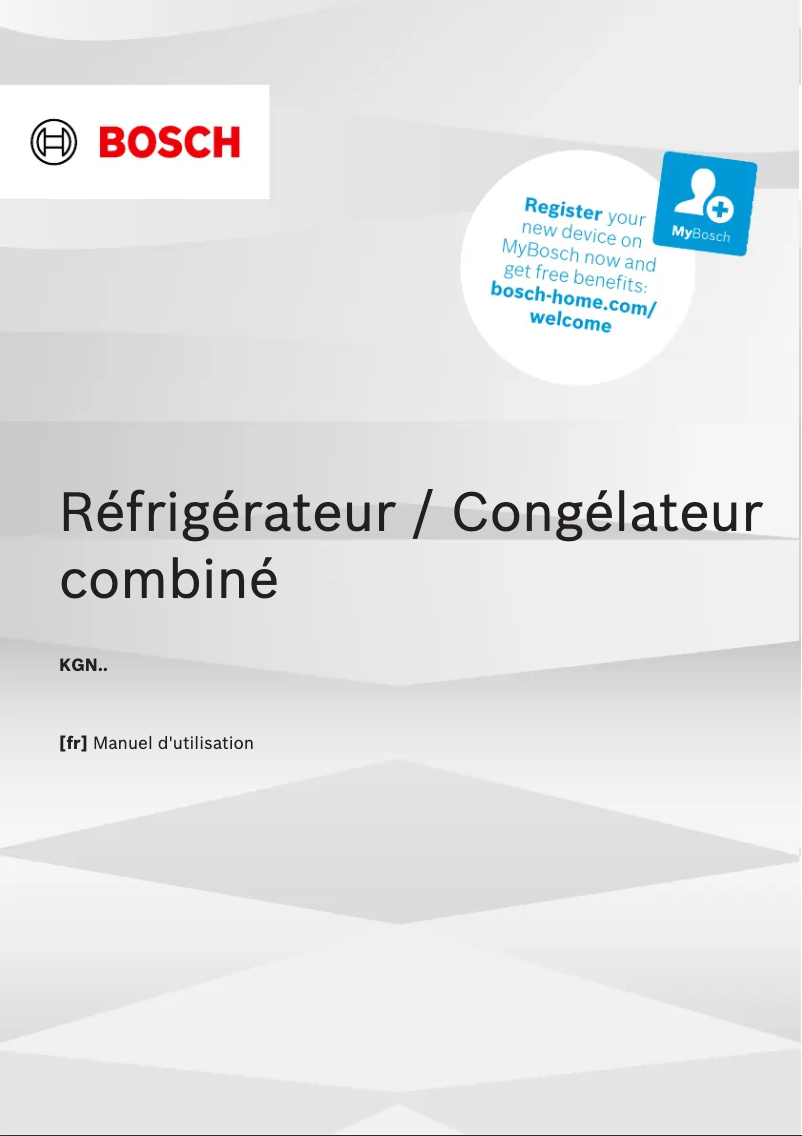 Image de la première page du manuel de l'appareil KGN362IBF