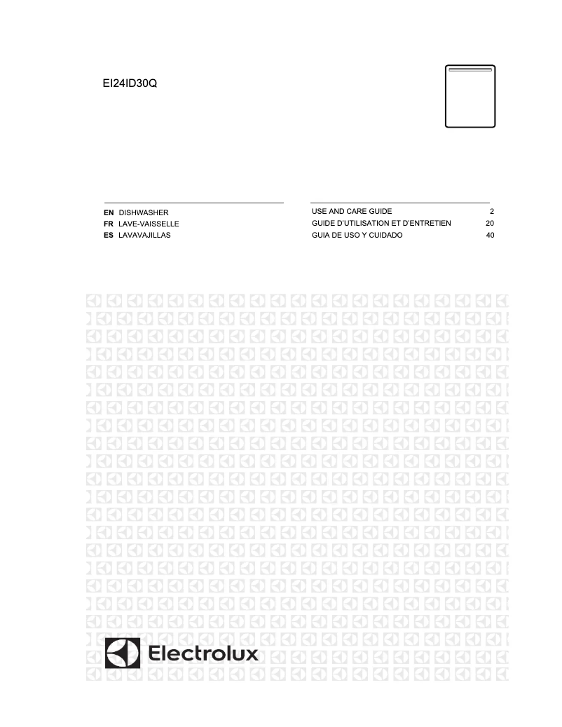 Page 1 de la notice Manuel utilisateur Electrolux EI24ID30QB