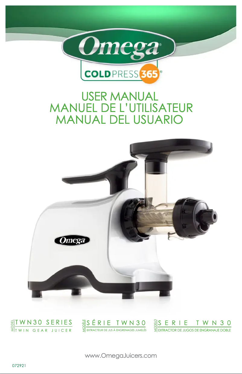 Page n°1 - Manuel utilisateur Omega TWN30