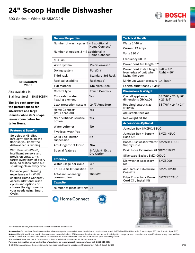 Image de la première page du manuel de l'appareil SHS53CD2N