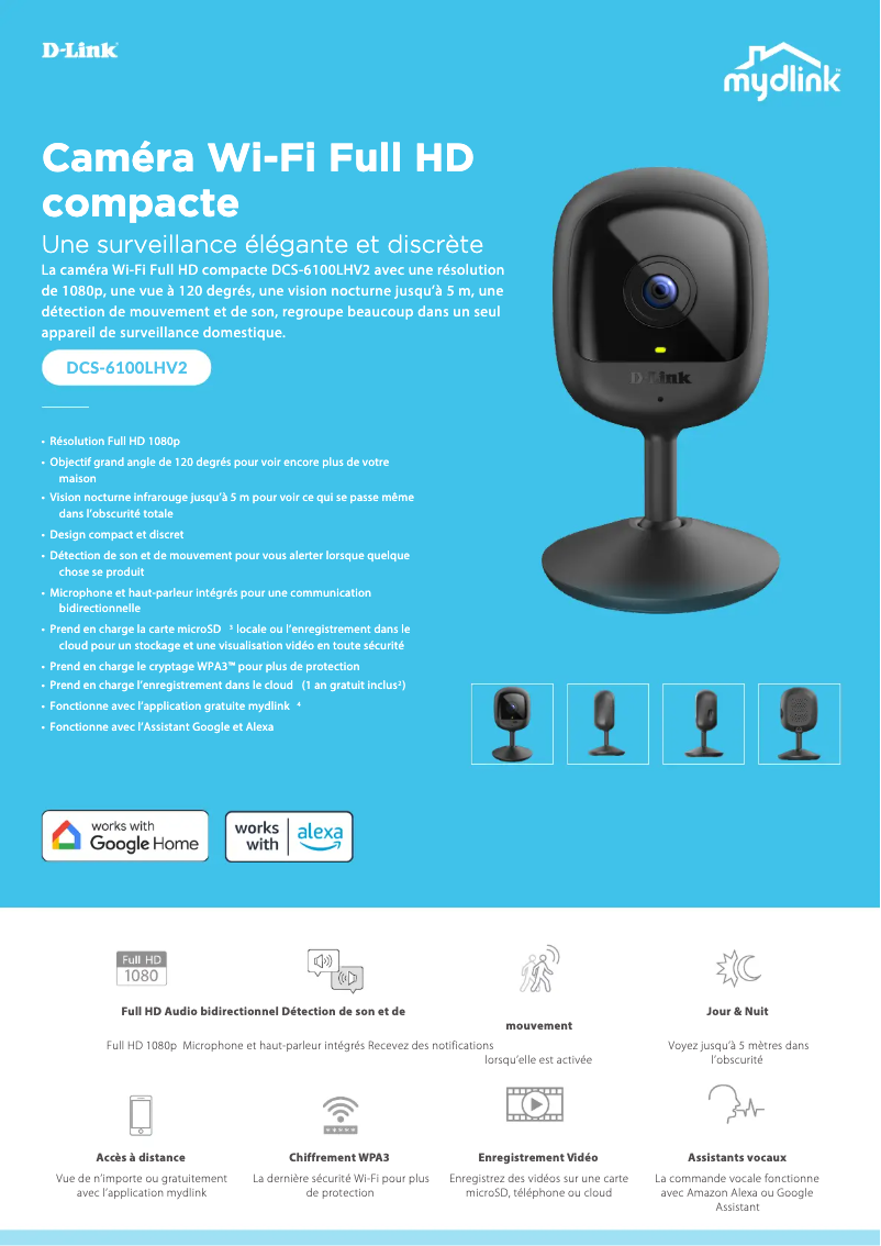 Image de la première page du manuel de l'appareil DCS-6100LHV2