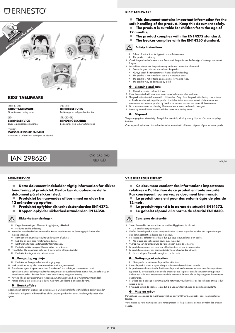 Page n°1 - Manuel utilisateur Ernesto HG02049A