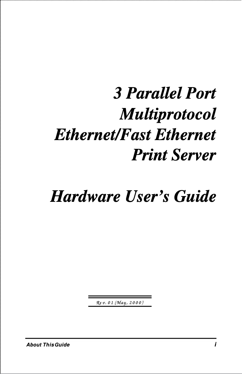 Page n°1 - Manuel utilisateur D-Link DP-303