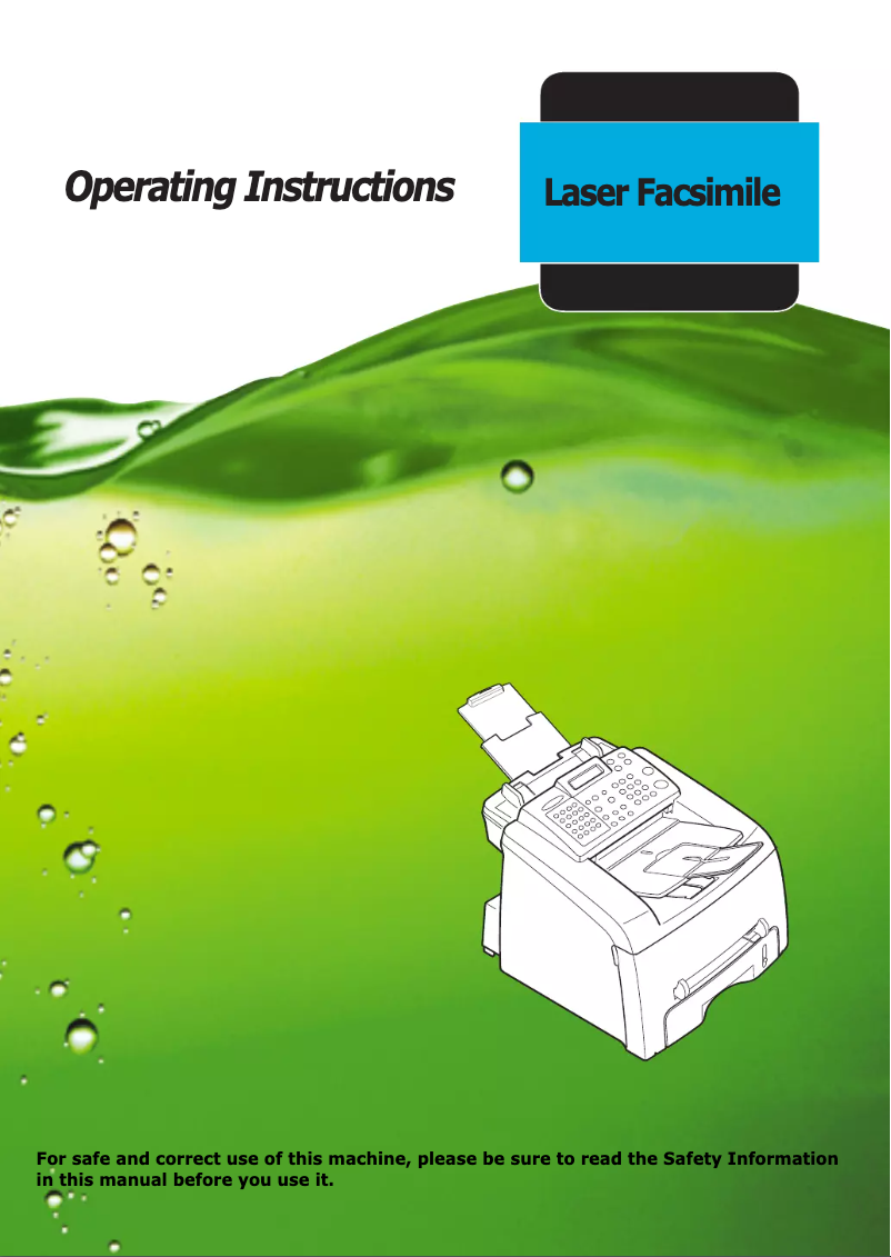 Page 1 de la notice Manuel utilisateur Ricoh 2210L