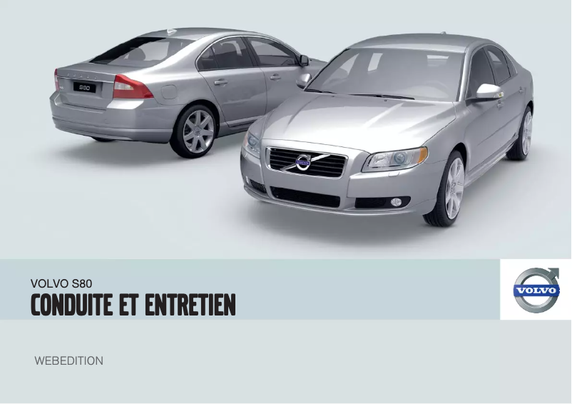 Page 1 de la notice Manuel utilisateur Volvo S80 (2009)