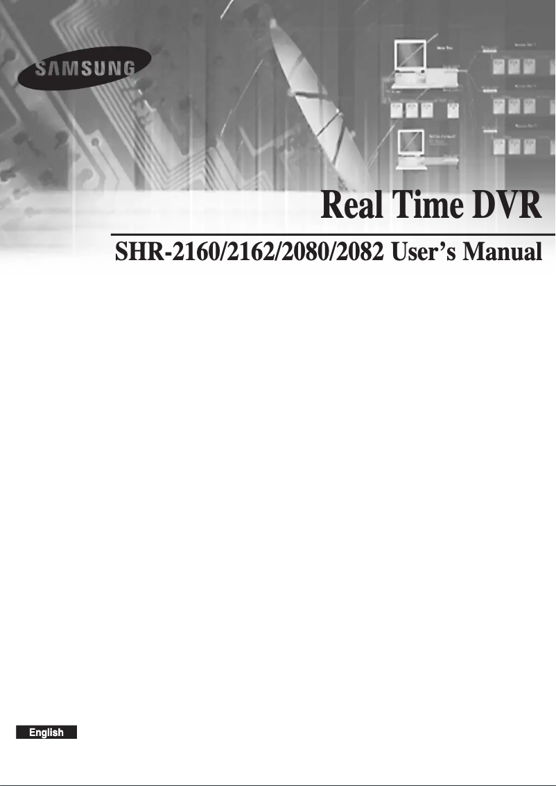 Page 1 de la notice Manuel utilisateur Samsung SHR-2162P7