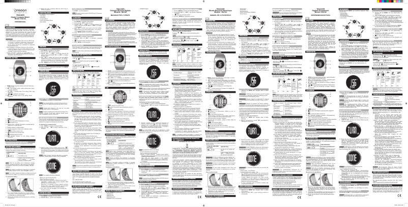 Page 1 de la notice Manuel utilisateur Oregon Scientific RA122-BL