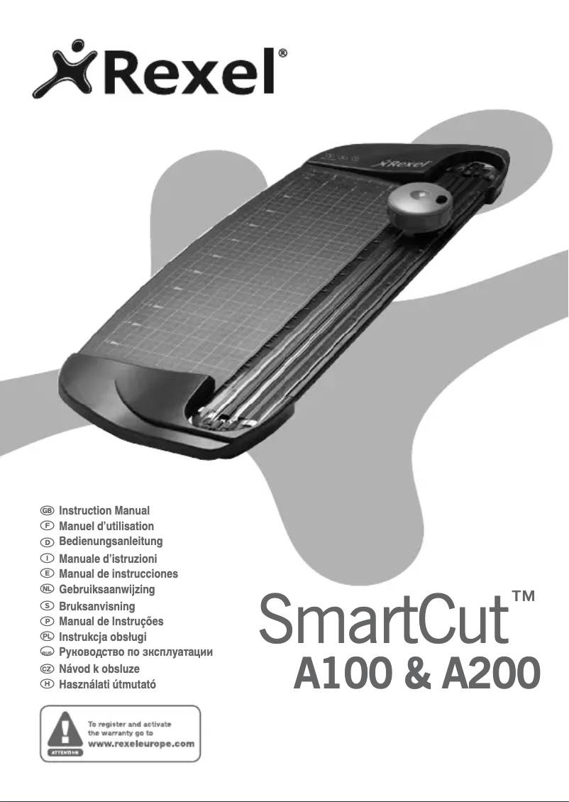 Page n°1 - Manuel utilisateur Rexel SmartCut A100