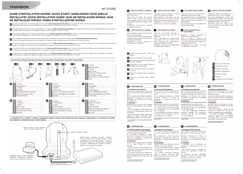 Page n°1 - Guide d'installation Thomson 512392_3
